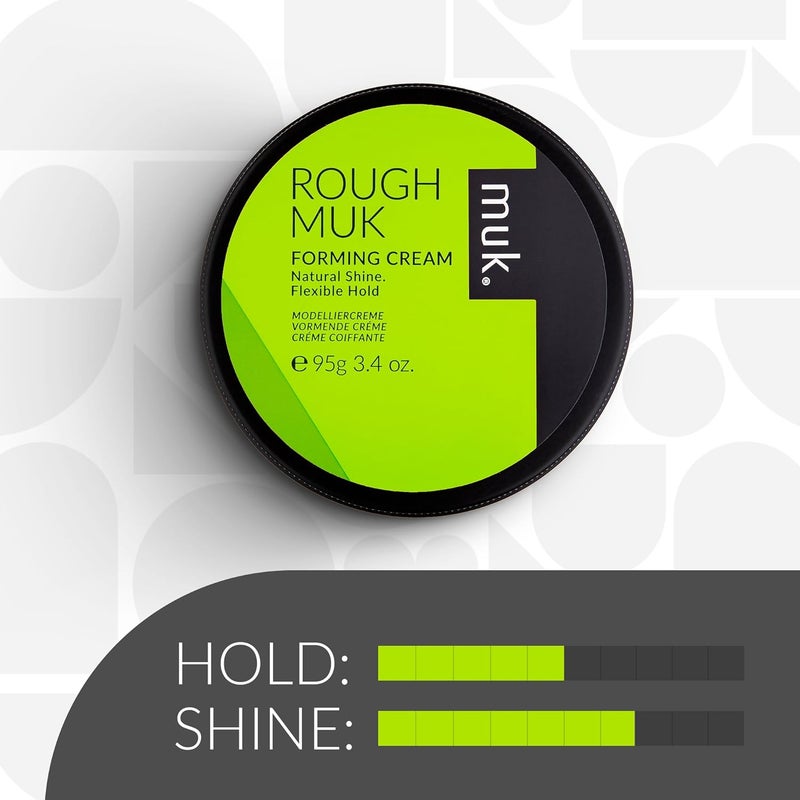 MUK. Muk Haircare Rough Forming Cream - 3.4 oz - Natural Shine and Flexible Hold - Image 3
